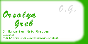 orsolya greb business card